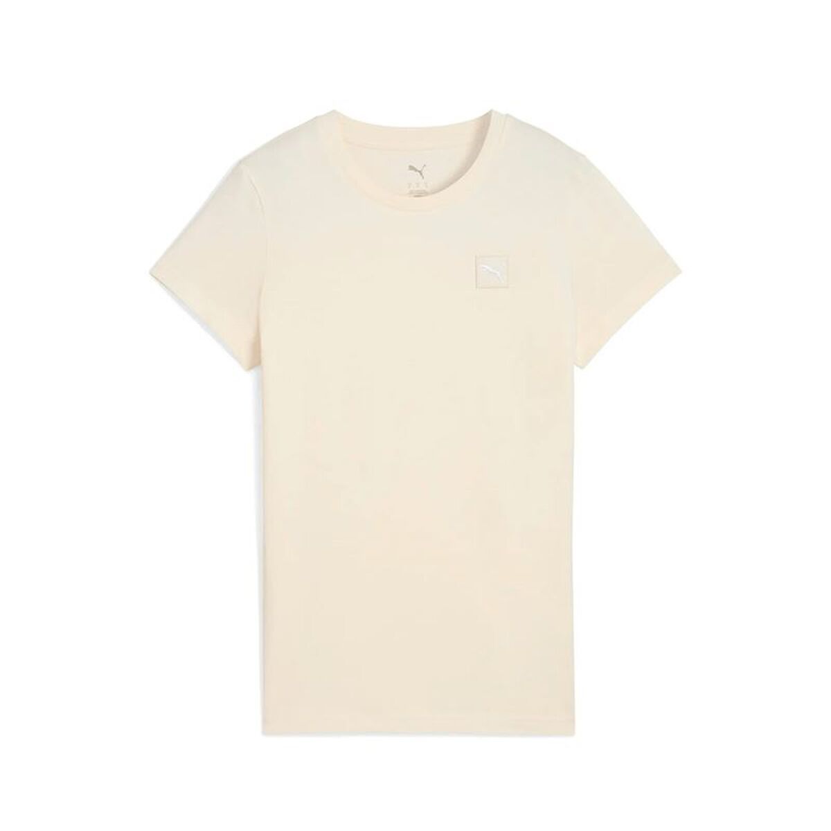 Camiseta de Manga Corta Mujer Puma Essentials Elevated Beige