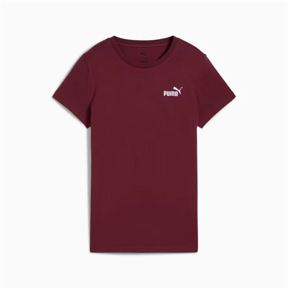 Camiseta de Manga Corta Mujer Puma Essentials Small Rojo Oscuro