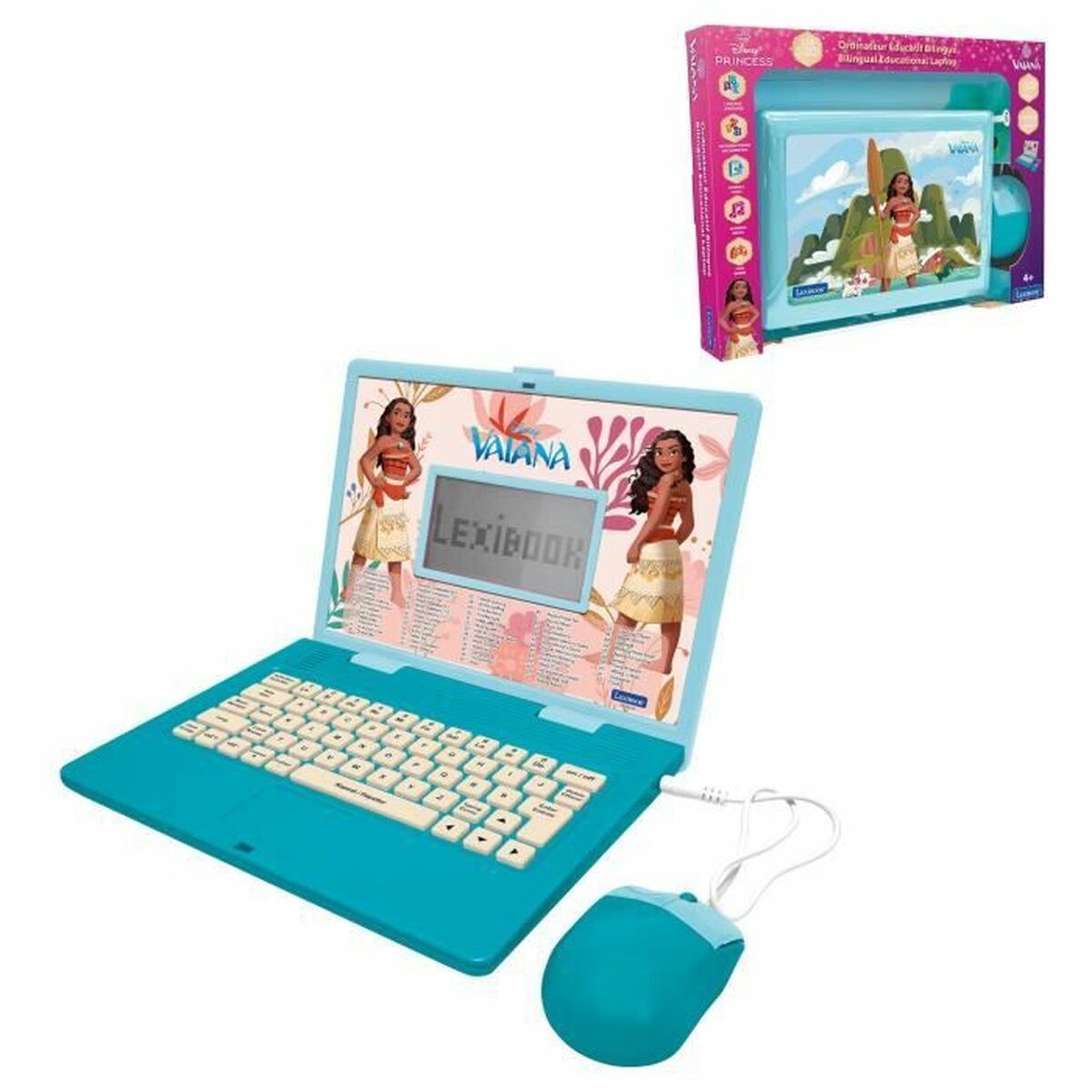 Ordenador de juguete Lexibook Vaiana 26 x 5 x 34 cm Francés Inglés