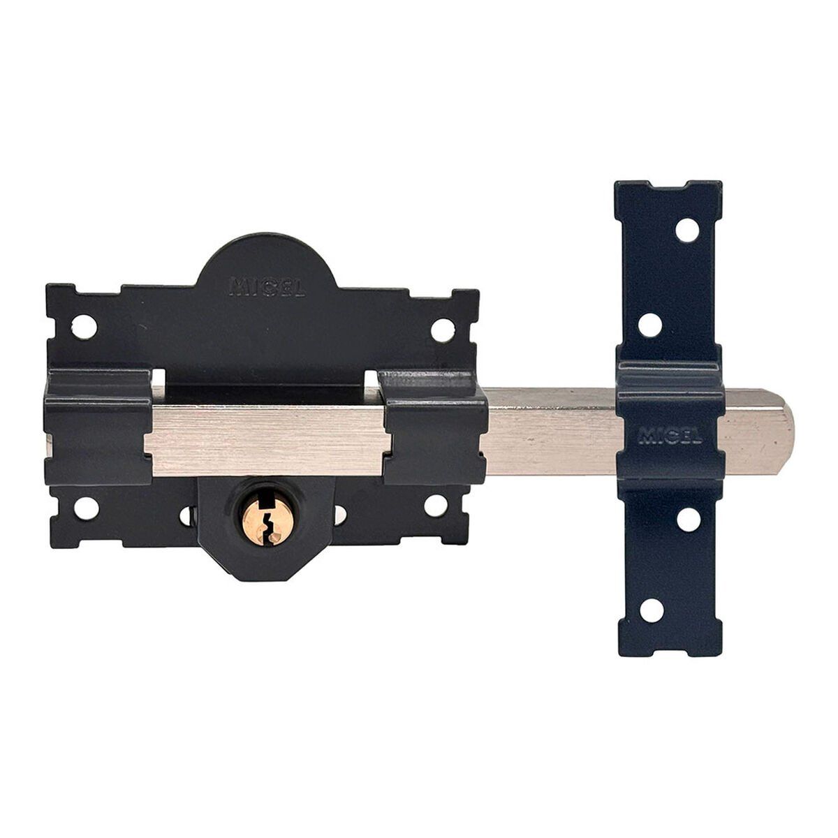 Cerrojo de seguridad Micel crr07 105l/70 Acero Gris Sobreponer