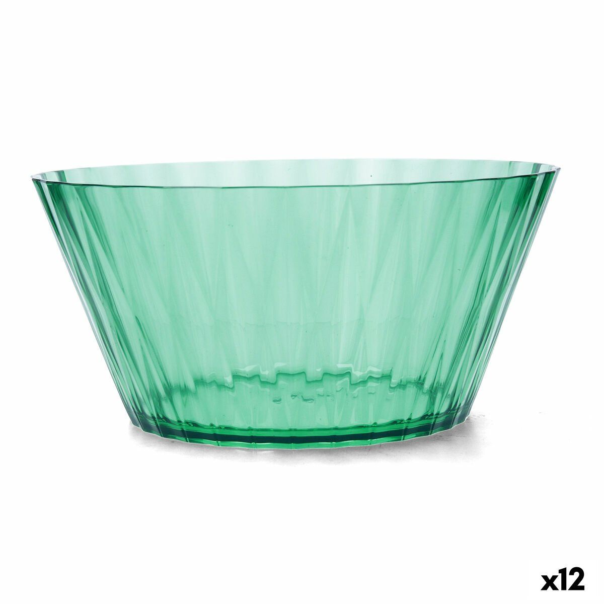 Ensaladera Quid Iris Verde Plástico Ø 25 cm (12 Unidades)