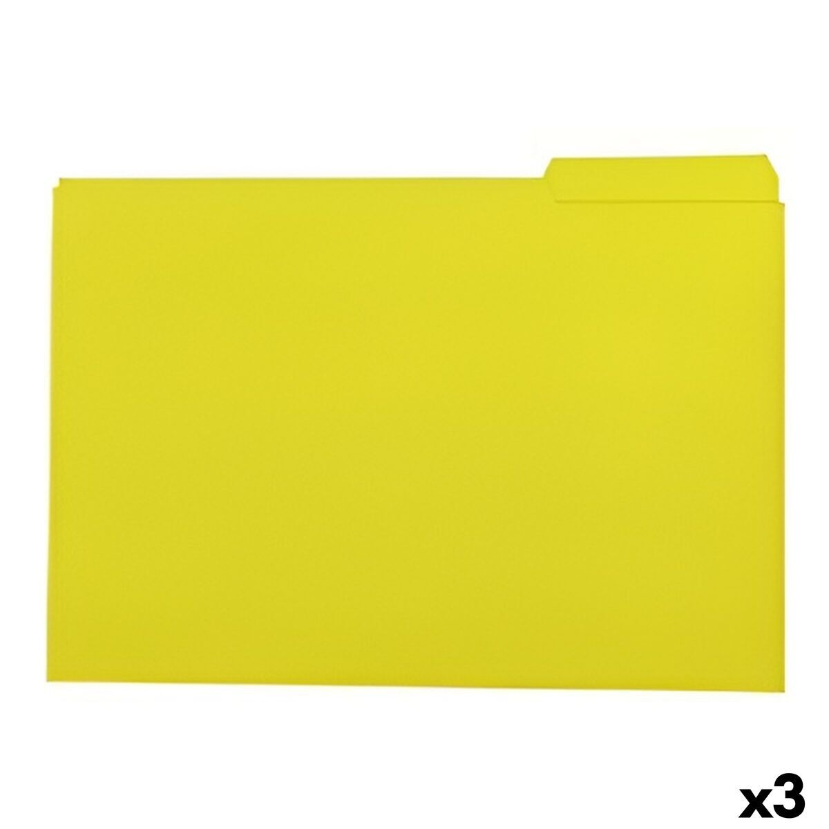 Set de Subcarpetas Elba Amarillo Folio 50 Piezas (3 Unidades)