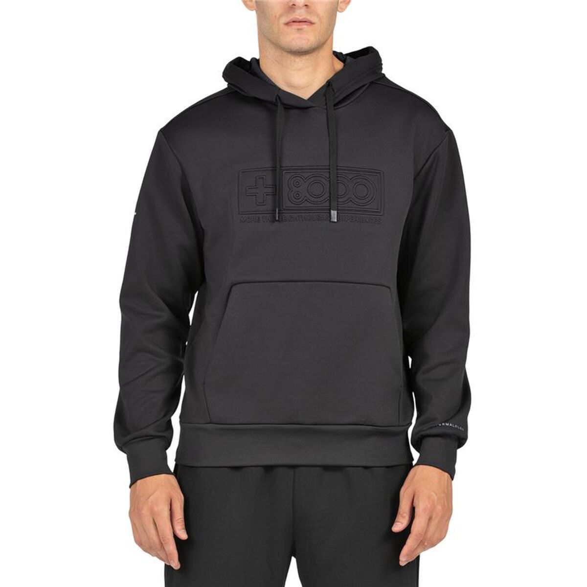 Sudadera con Capucha Hombre +8000 Esnou Negro
