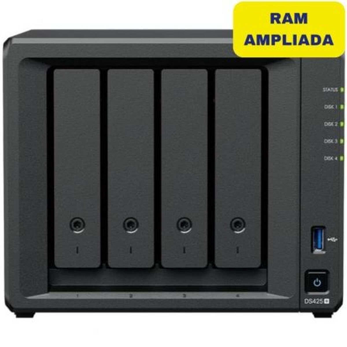 Almacenamiento en Red NAS Synology DS425+/6G Negro
