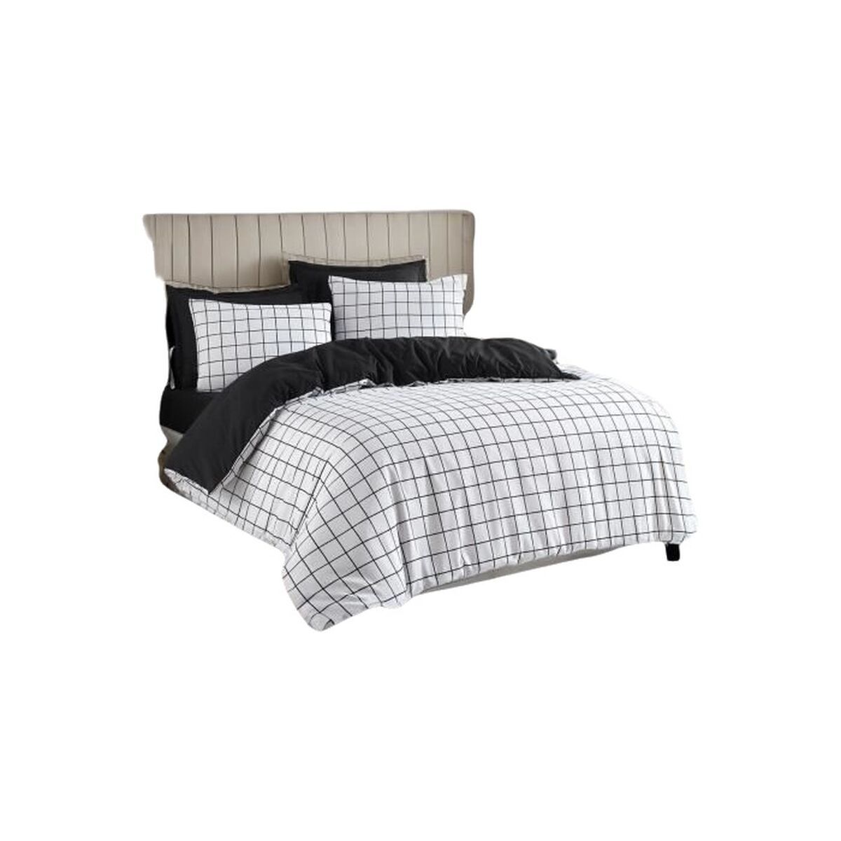 Juego de funda nórdica Blanco Cama de 200 3 Piezas