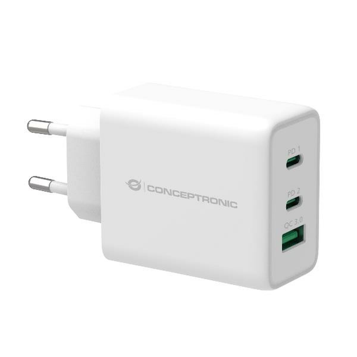 Cargador de Pared Conceptronic ALTHEA12W Blanco 65 W