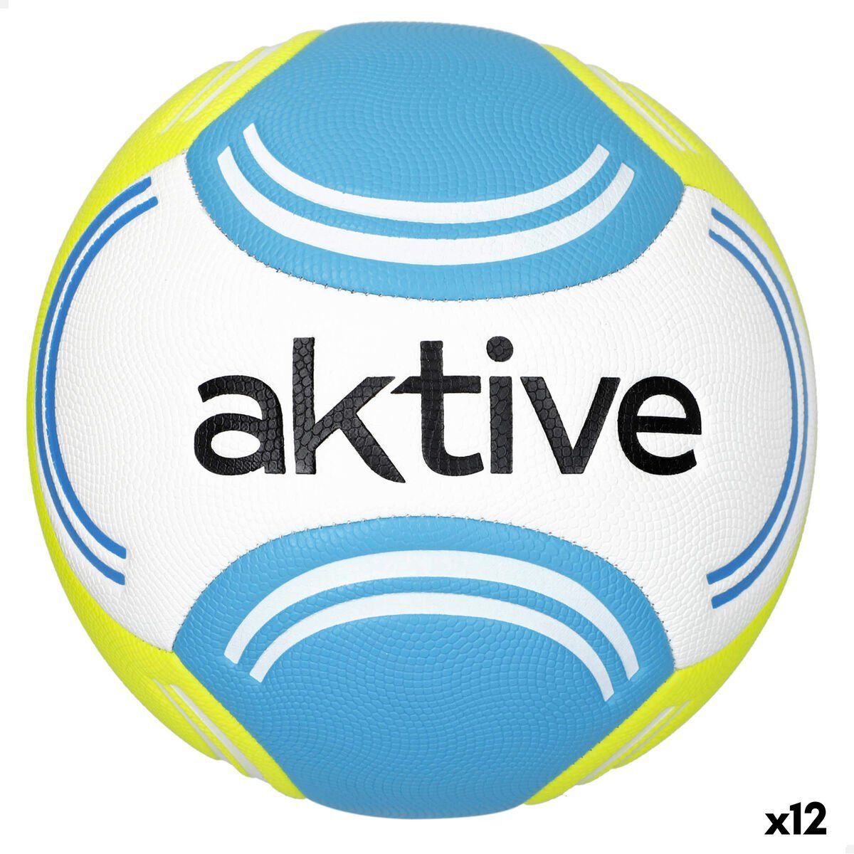 Balón de Fútbol Aktive Talla 5 22 x 22 x 22 cm 12 Unidades