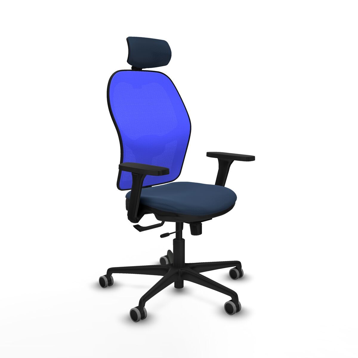 Silla de Oficina con Cabecero Jorquera Piqueras y Crespo 3D036G2 Azul marino