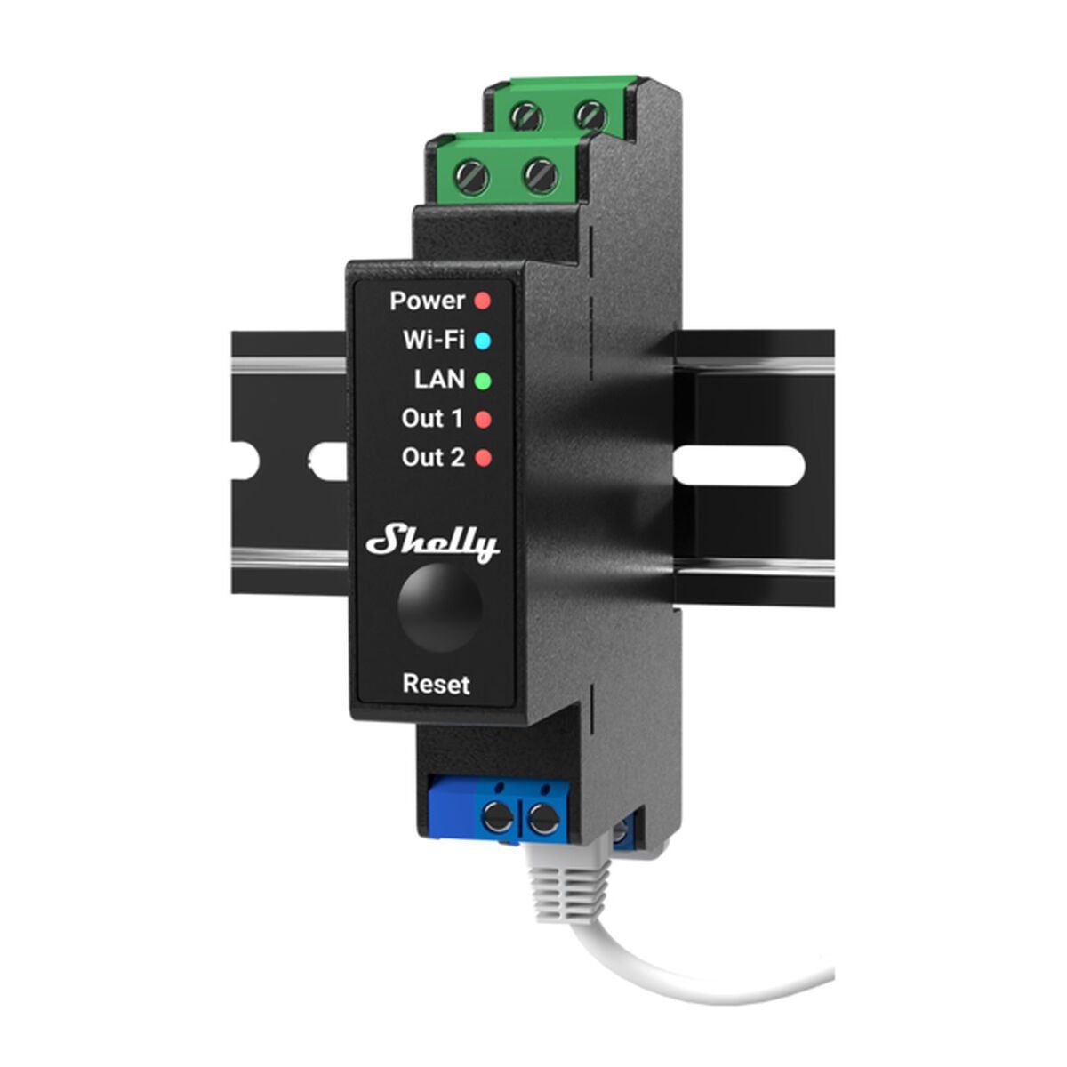 Shelly Relé Wi-Fi LAN BT DIN PRO 2PM