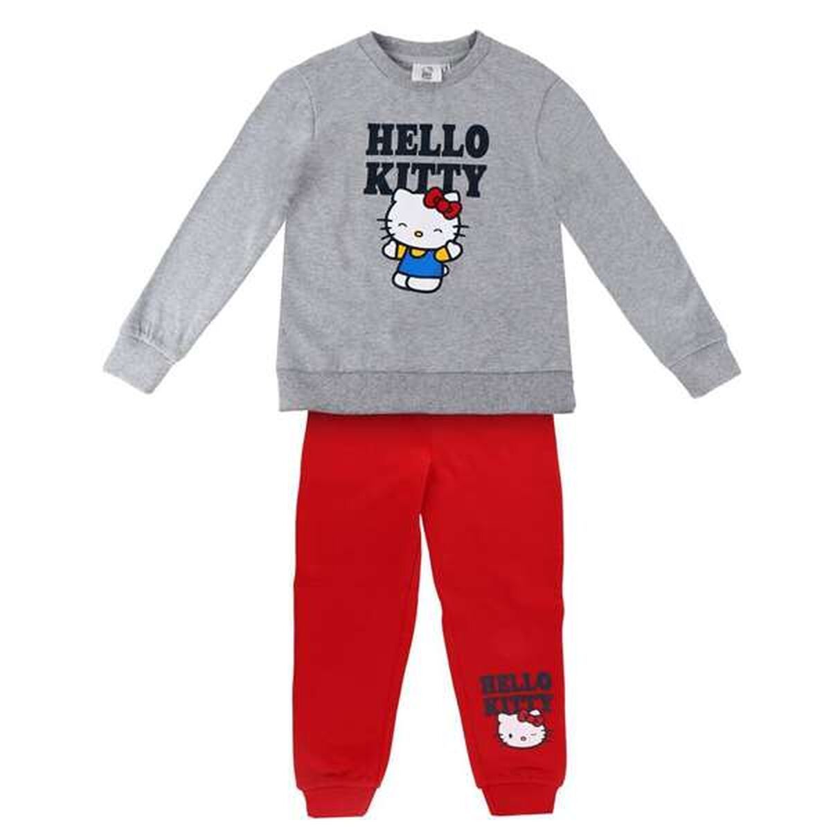 Chándal Infantil Hello Kitty Gris 12 Años