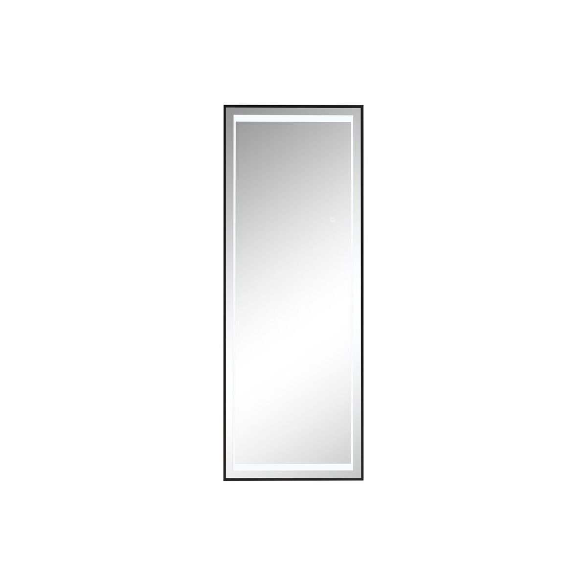 Espejo Vestidor Home ESPRIT Negro Aluminio 50 x 2 x 150 cm