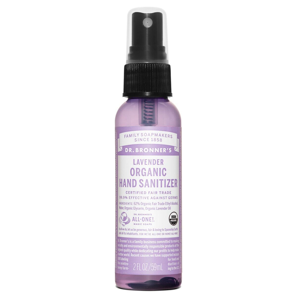 Limpiador de Manos Dr Bronner's 60 ml Lavanda