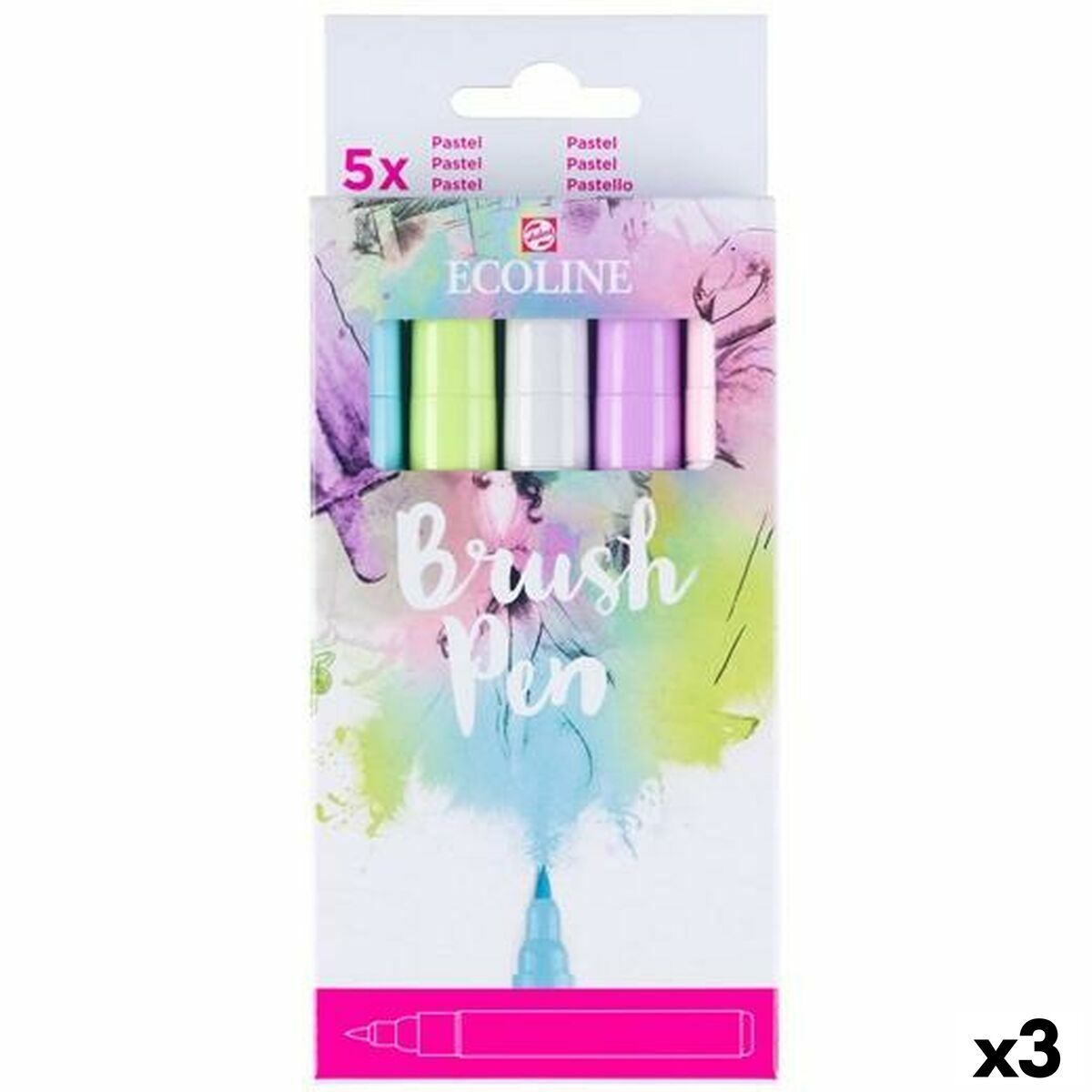 Set de Rotuladores Talens Ecoline Multicolor 5 Piezas (3 Unidades)
