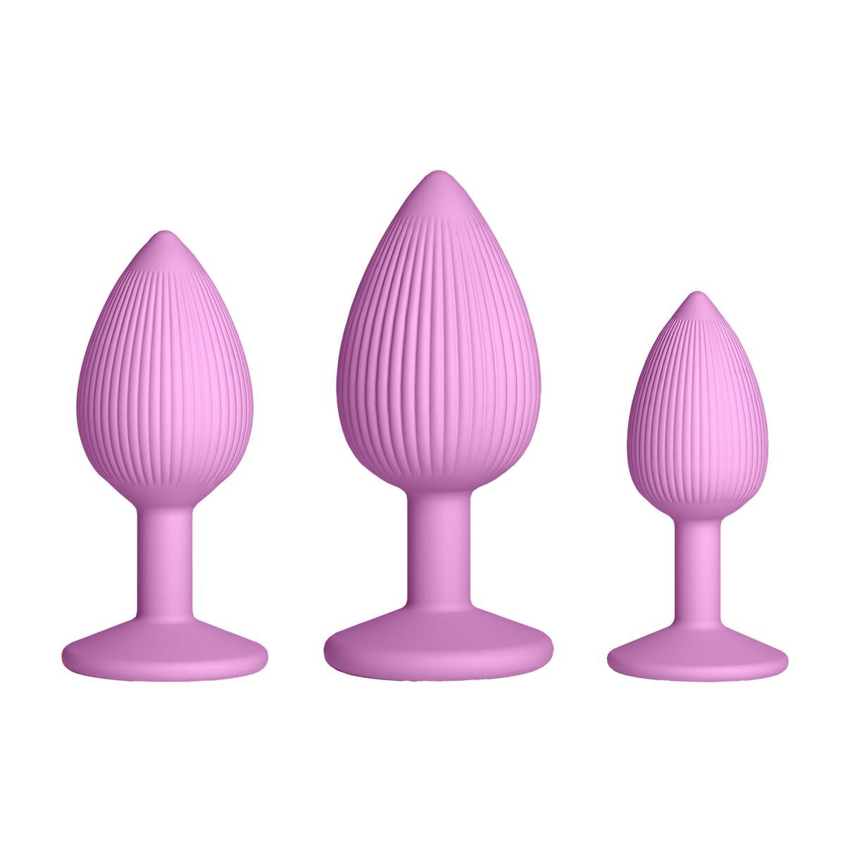 Plug Anal NS Novelties Inya Rosa 3 Piezas (7,6 cm) (8,5 cm) (6,3 cm)