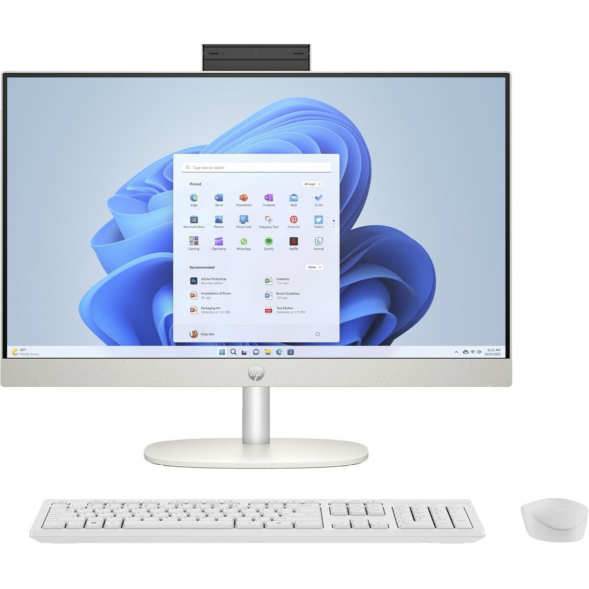 All in One HP 9U2J8EA 23,8" AMD Ryzen 5 7520U 16 GB RAM 512 GB SSD