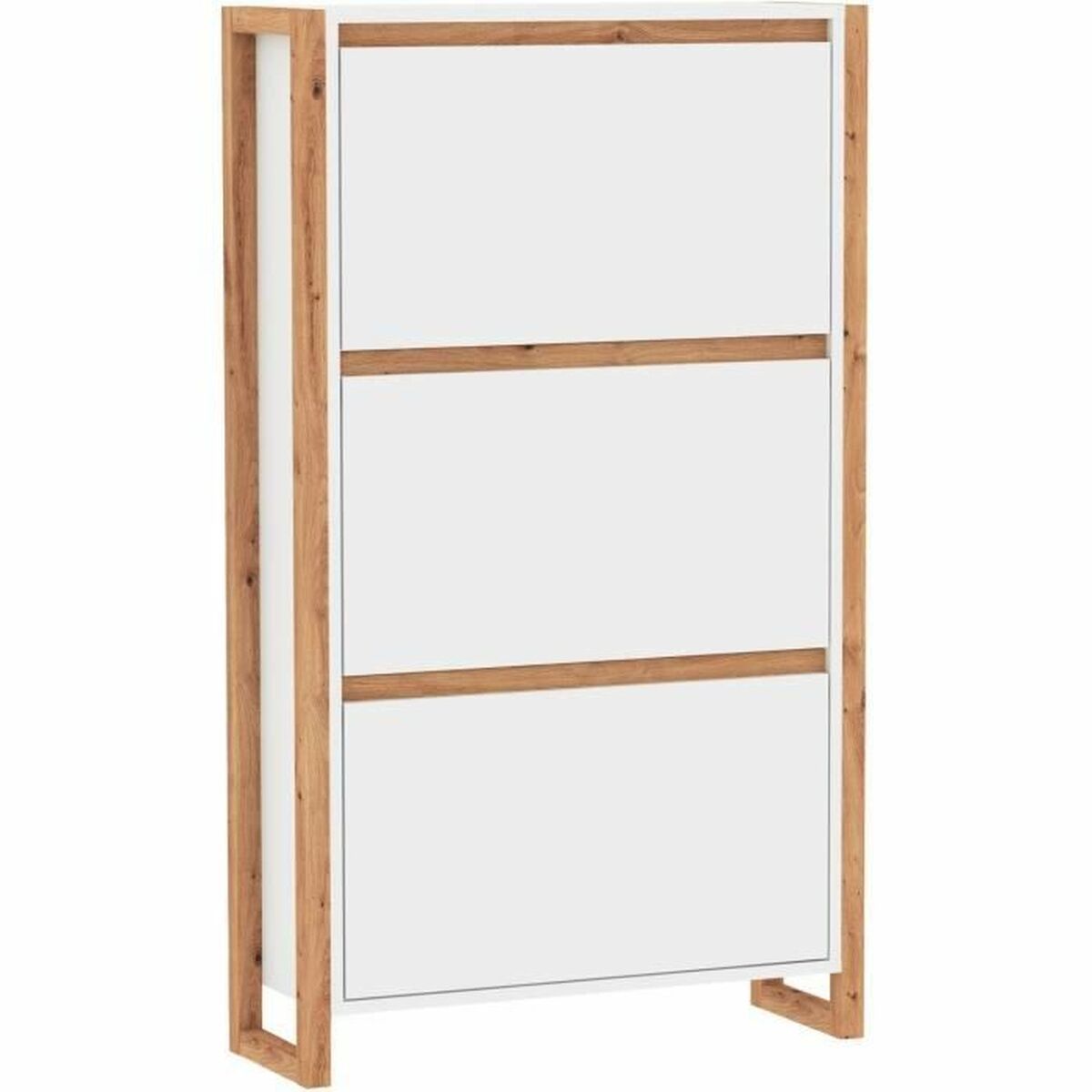 Zapatero Blanco Roble 70 x 25 x 125 cm