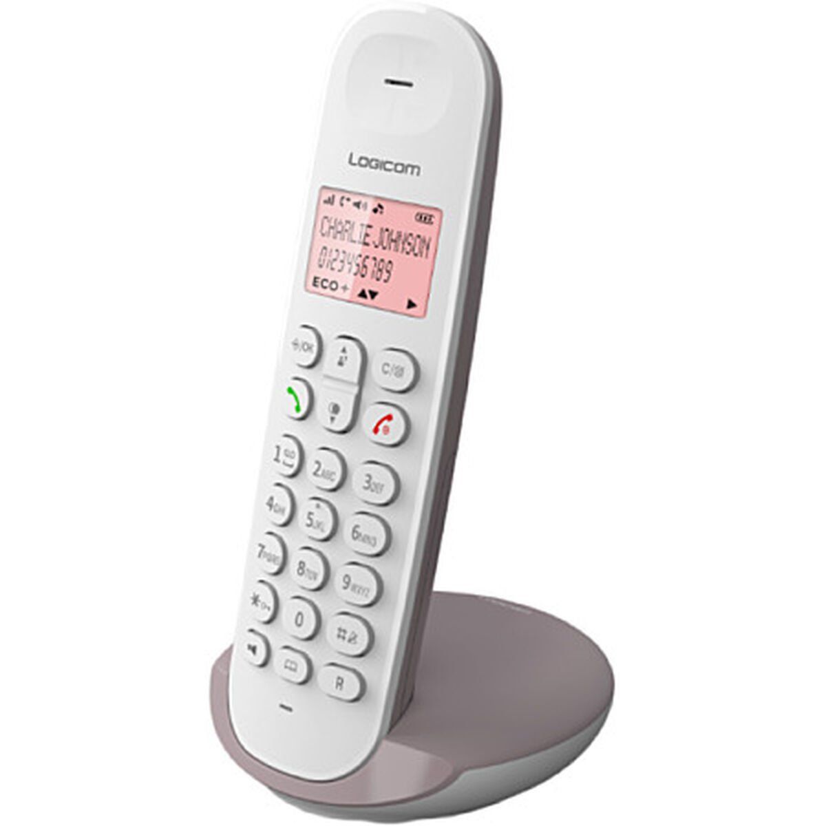Teléfono Inalámbrico Logicom Marrón Taupé