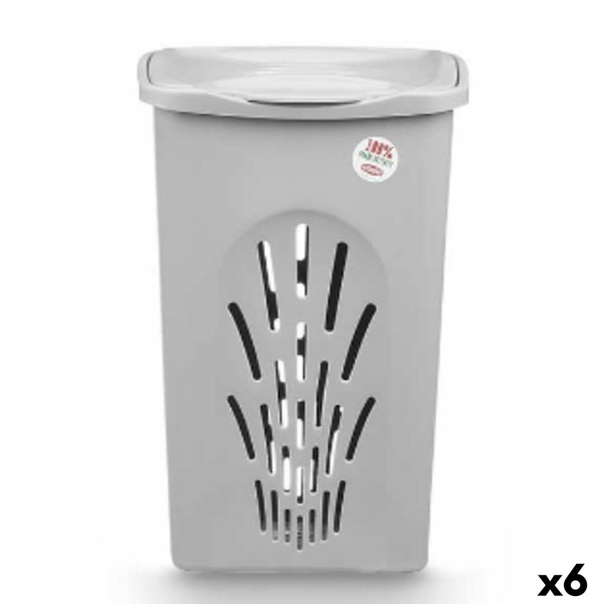Cesto para la Ropa Sucia Stefanplast Gris Plástico 50 L 37 x 56 x 39 cm (6 Unidades)