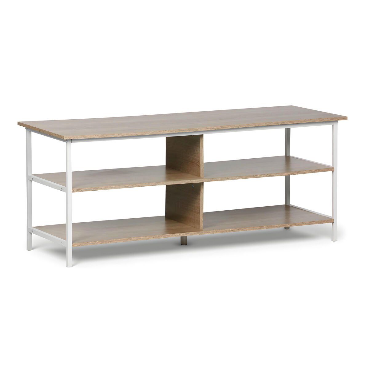 Mueble Auxiliar MobleKit Blanco Marrón 110 x 40 x 45 cm Madera Metal