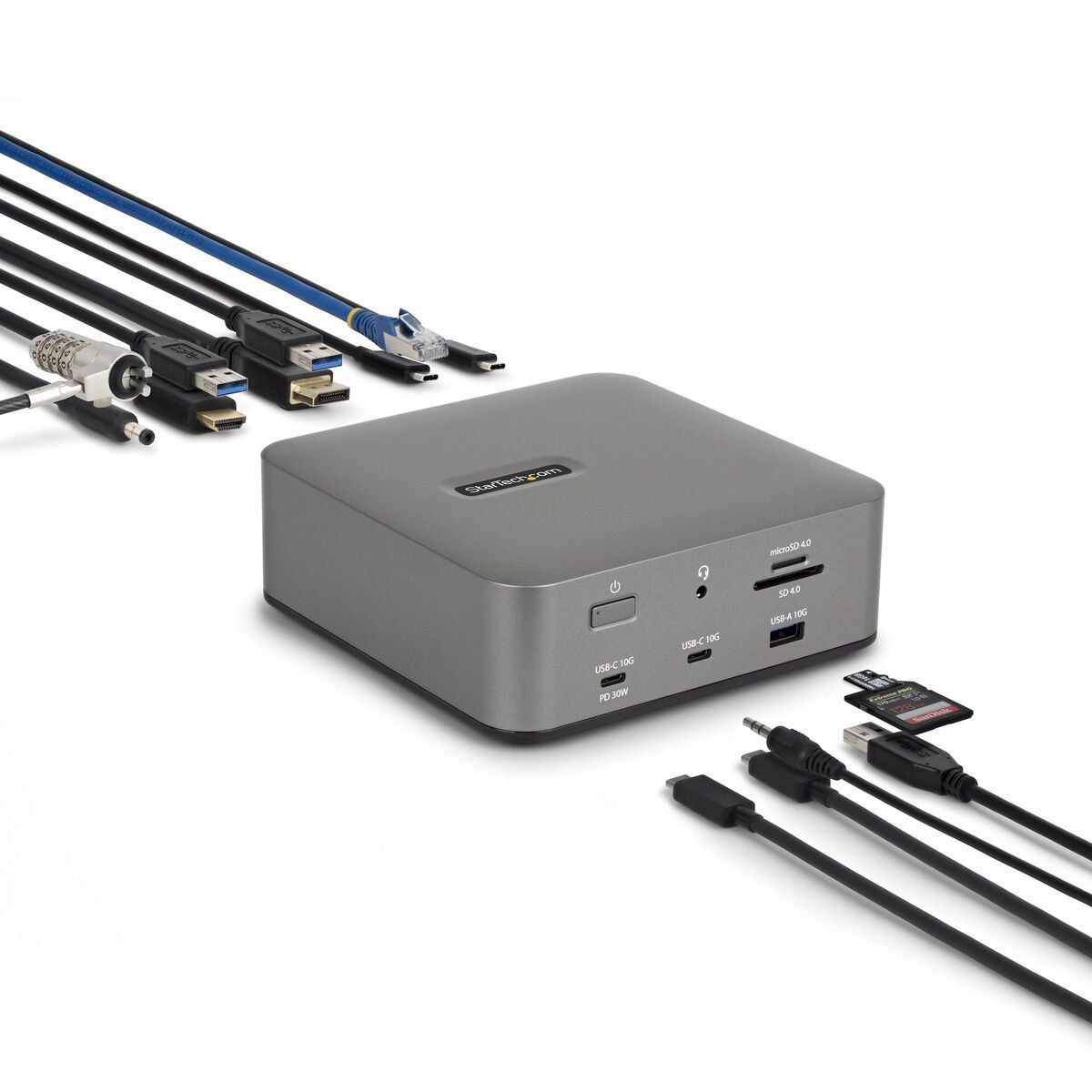Hub USB Startech 215UE-TB5USB4DOCK Gris
