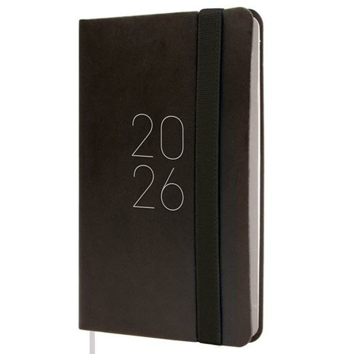 Agenda Finocam FLEXI Negro Mini 8,2 x 12,7 cm 2026