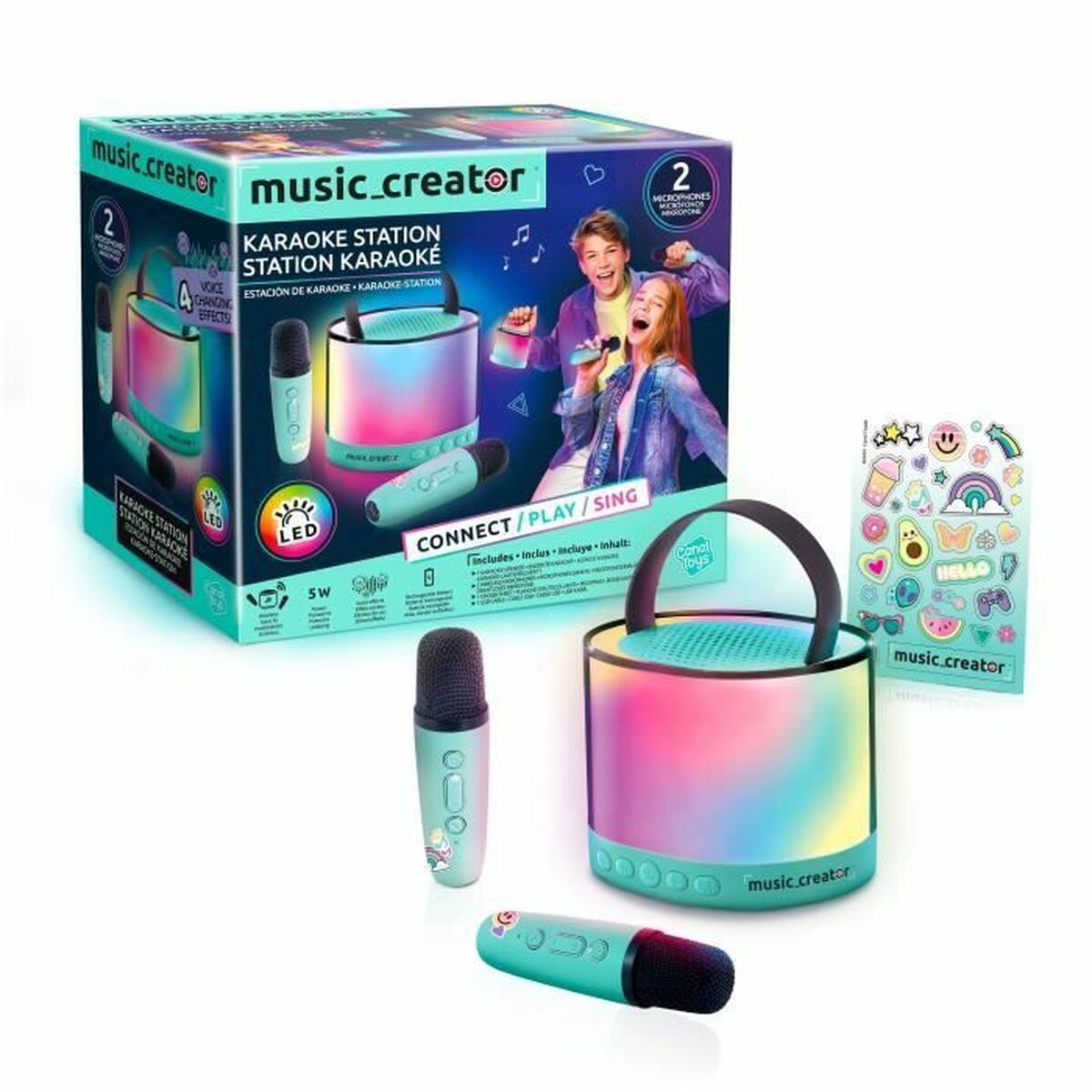 Altavoz con Micrófono Karaoke Canal Toys INF 044
