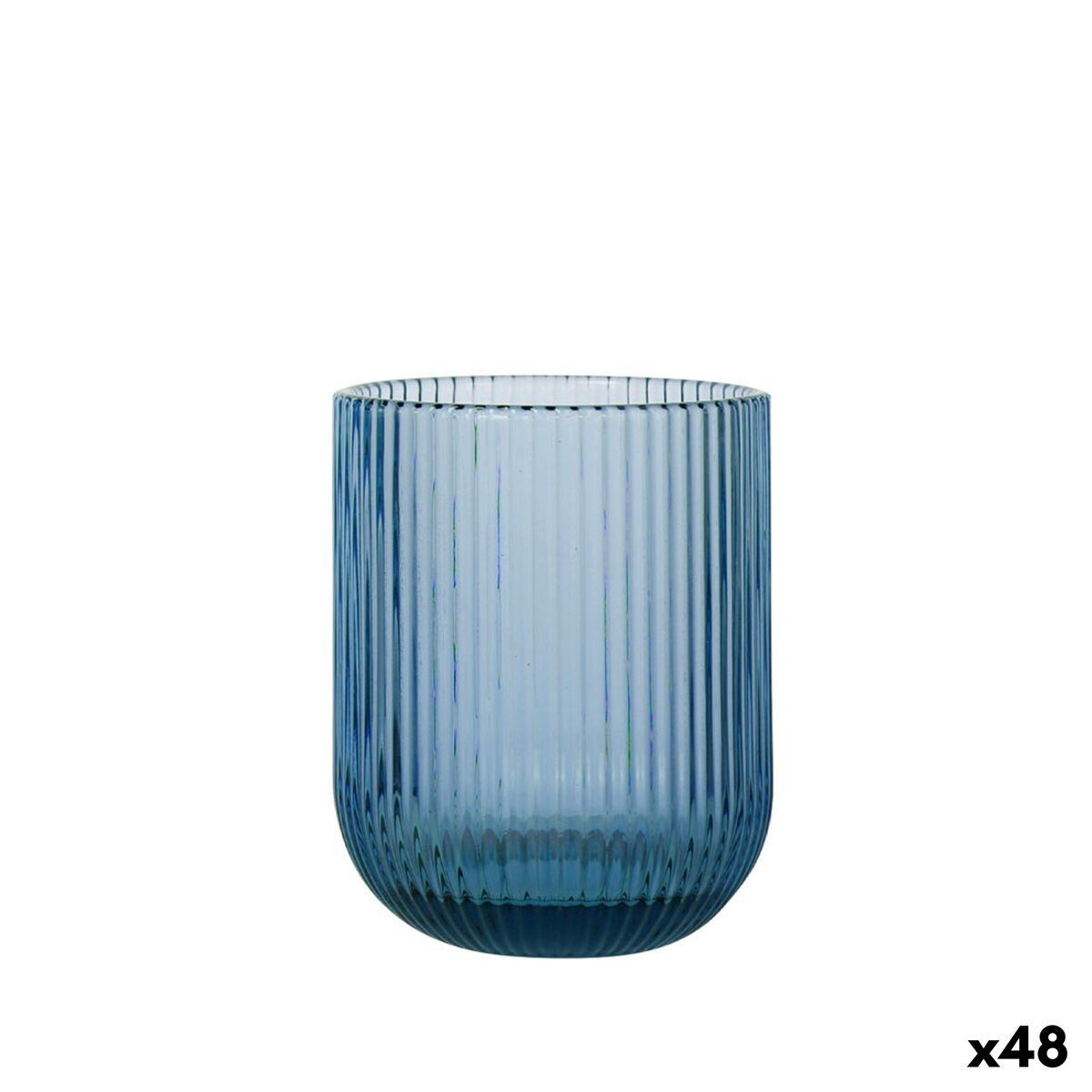 Vaso La Mediterránea Sonella Azul Vidrio 270 ml (48 Unidades)