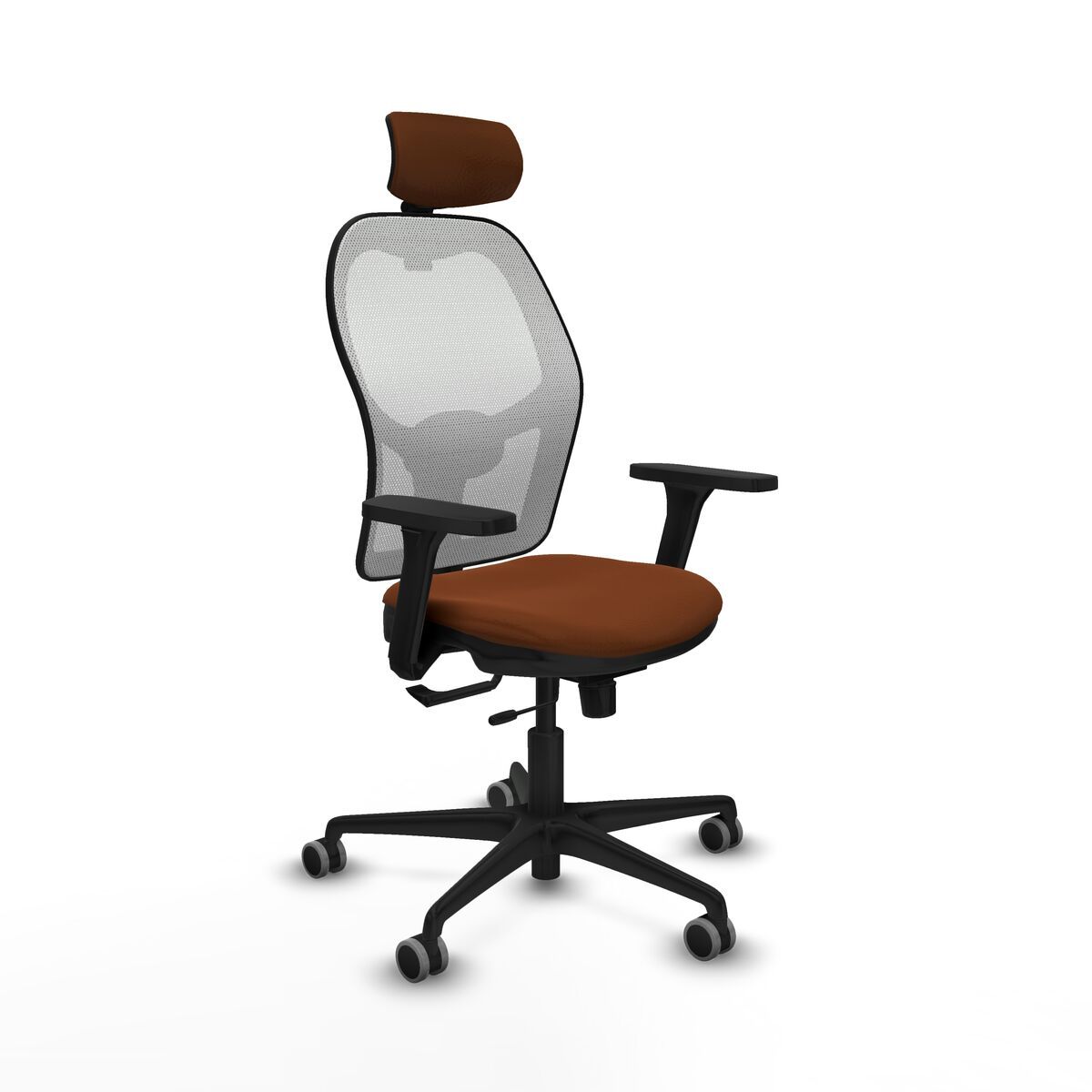 Silla de Oficina con Cabecero Jorquera Piqueras y Crespo 3D036G2 Marrón