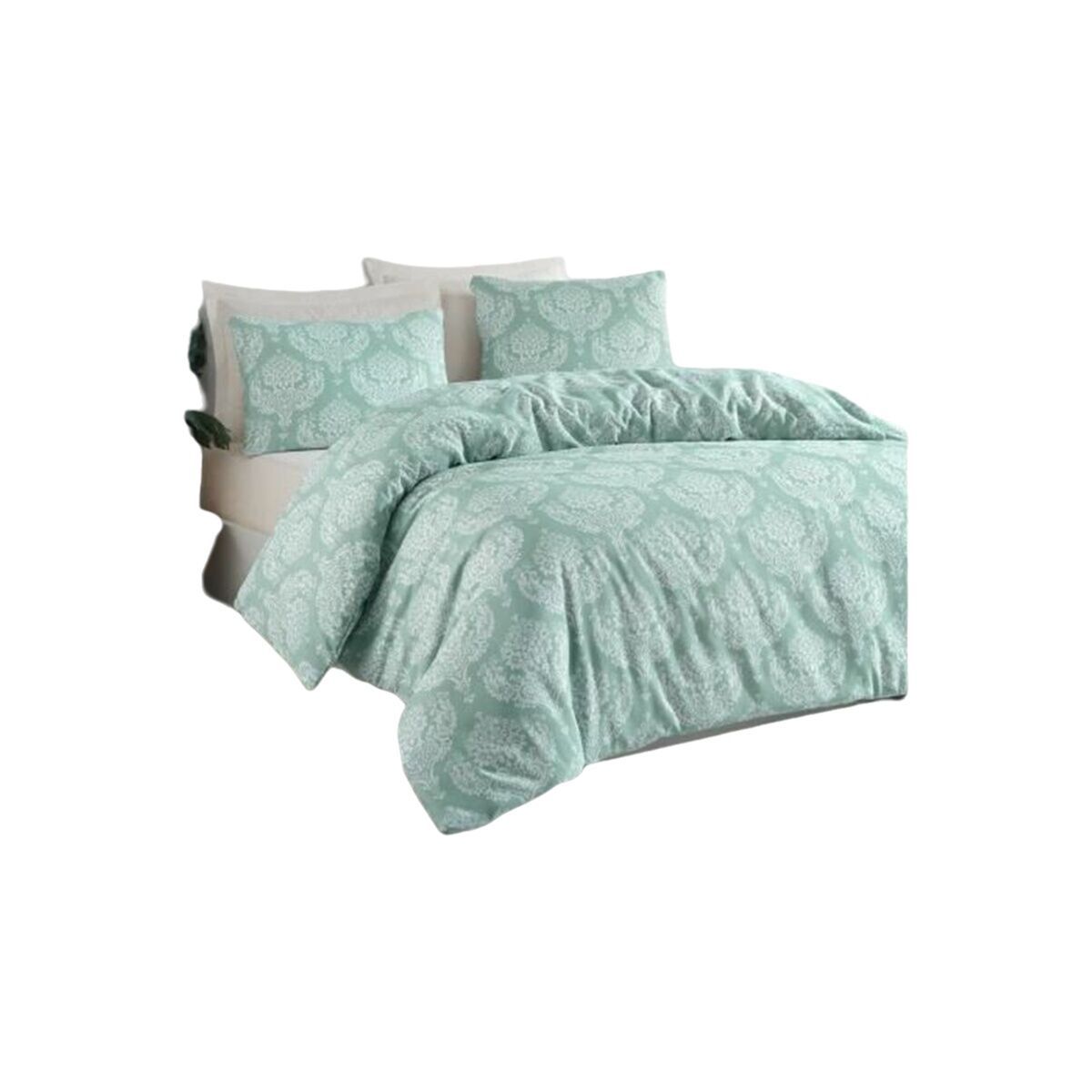 Juego de funda nórdica Verde Cama de 200 3 Piezas