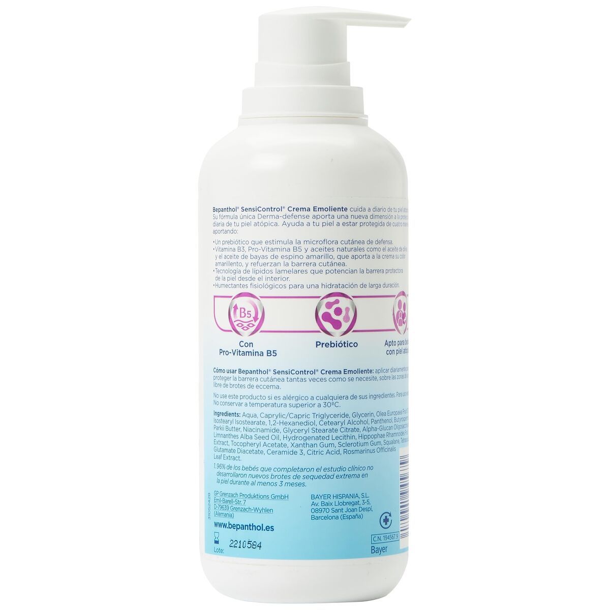 Loción Corporal Bepanthol BEPANTHOL SENSICONTROL 400 ml