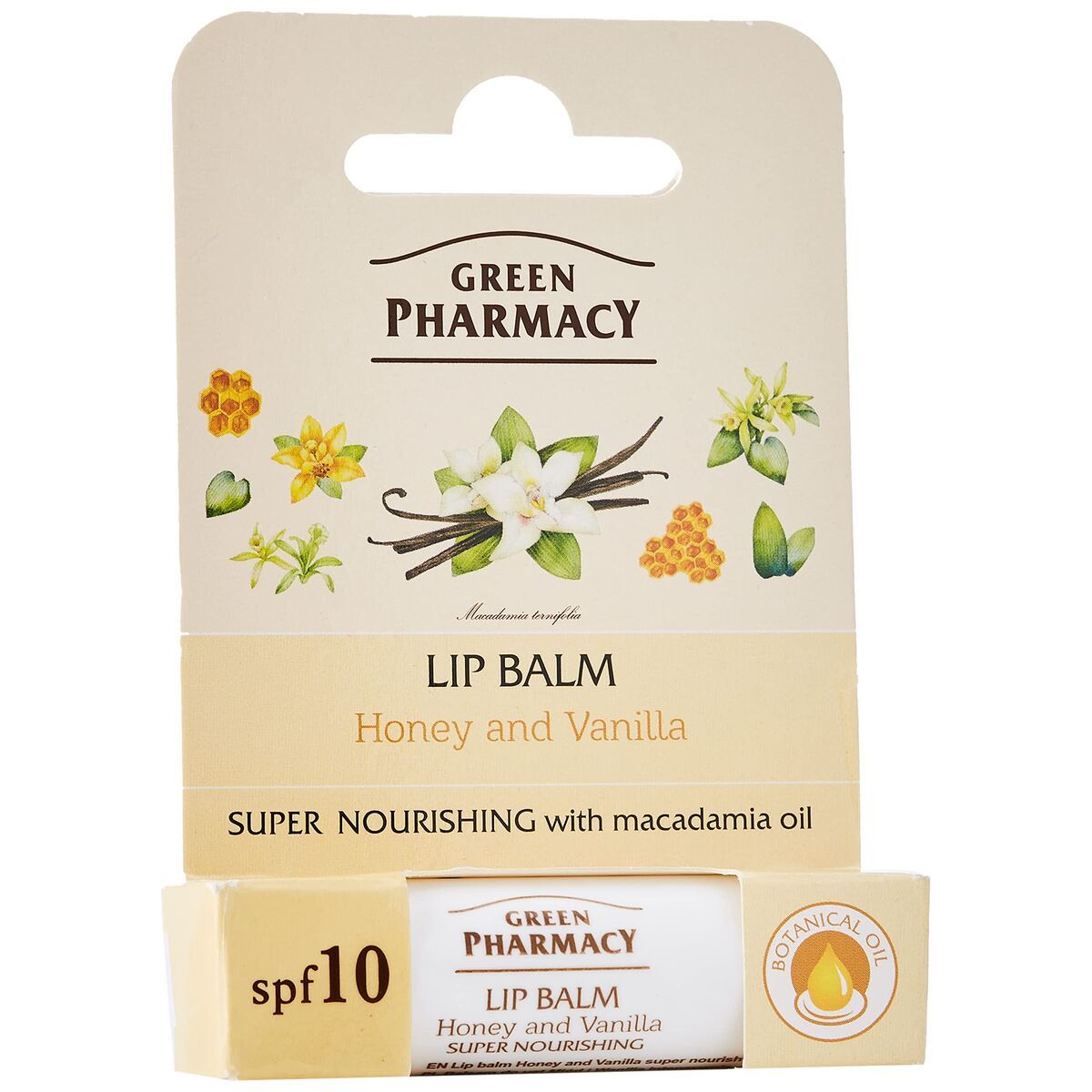 Bálsamo Labial Green Pharmacy Honey and Vanilla 3,6 g Crema