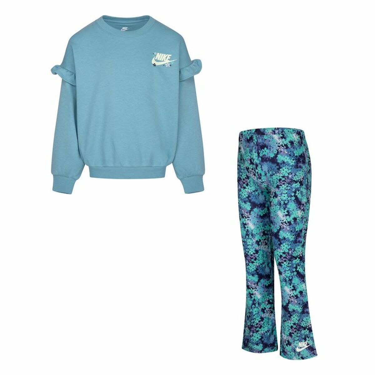 Conjunto Deportivo para Niños Nike Fresh Cut Dolman Ruffle Azul