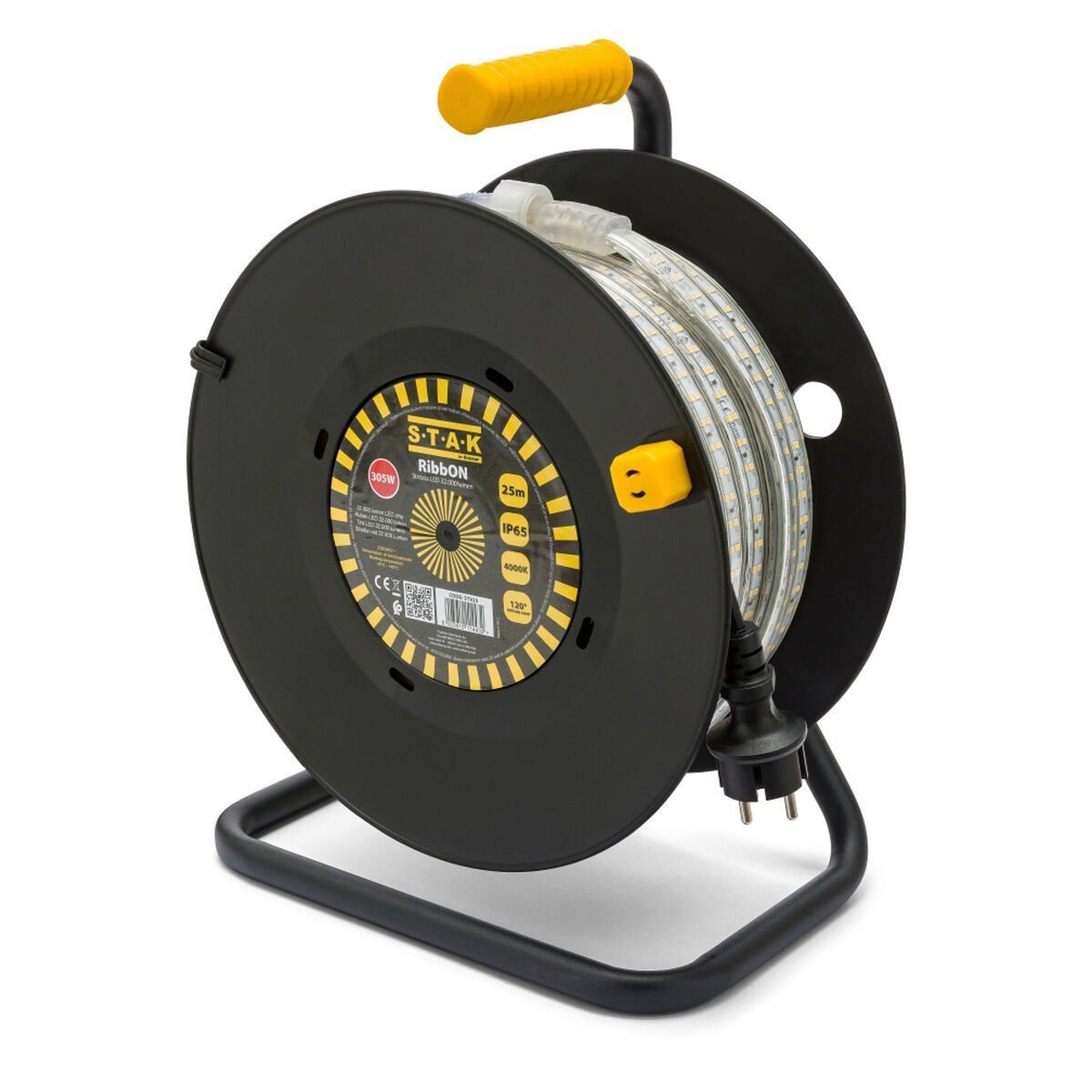 Tiras LED Stak 185 W 15 m Luz LED 4000 K Negro Transparente