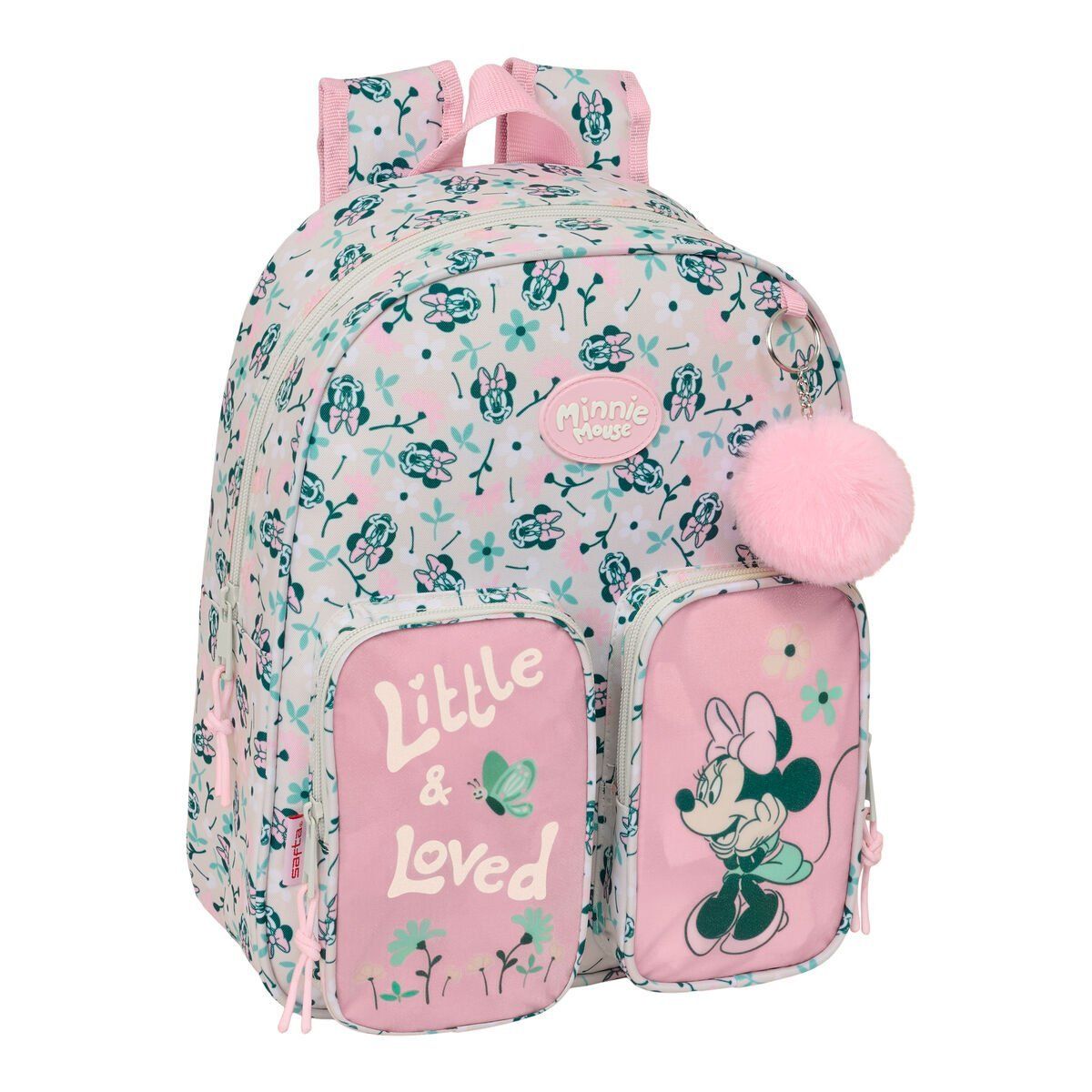 Mochila Escolar Minnie Mouse Minty Rosa 28 x 34 x 10 cm