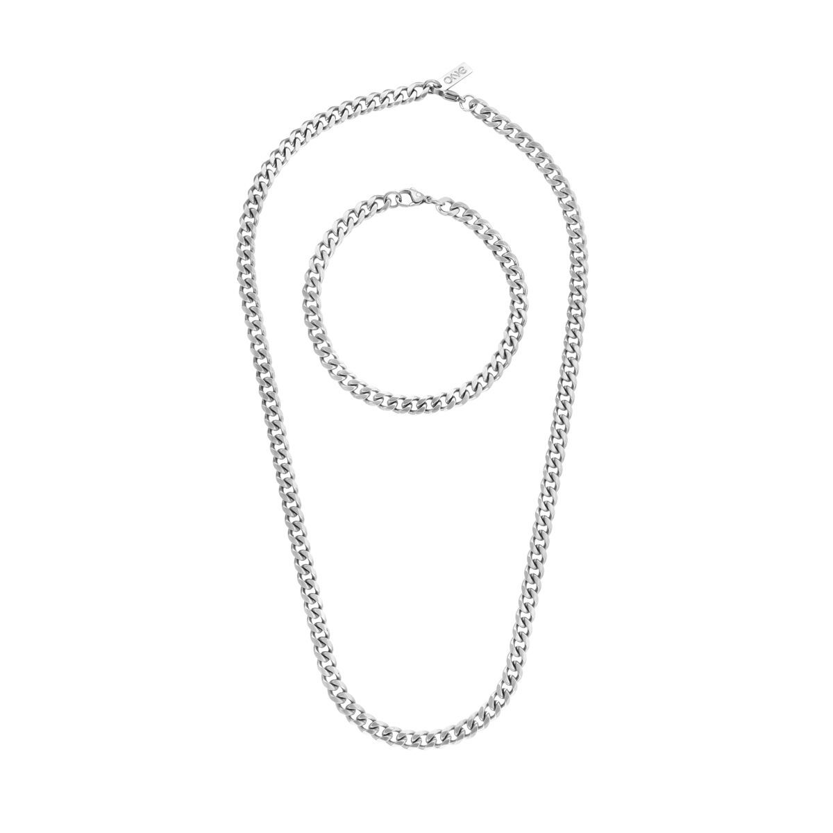 Conjunto de collar y pulsera One Jewels OAMN4201SS Plateado