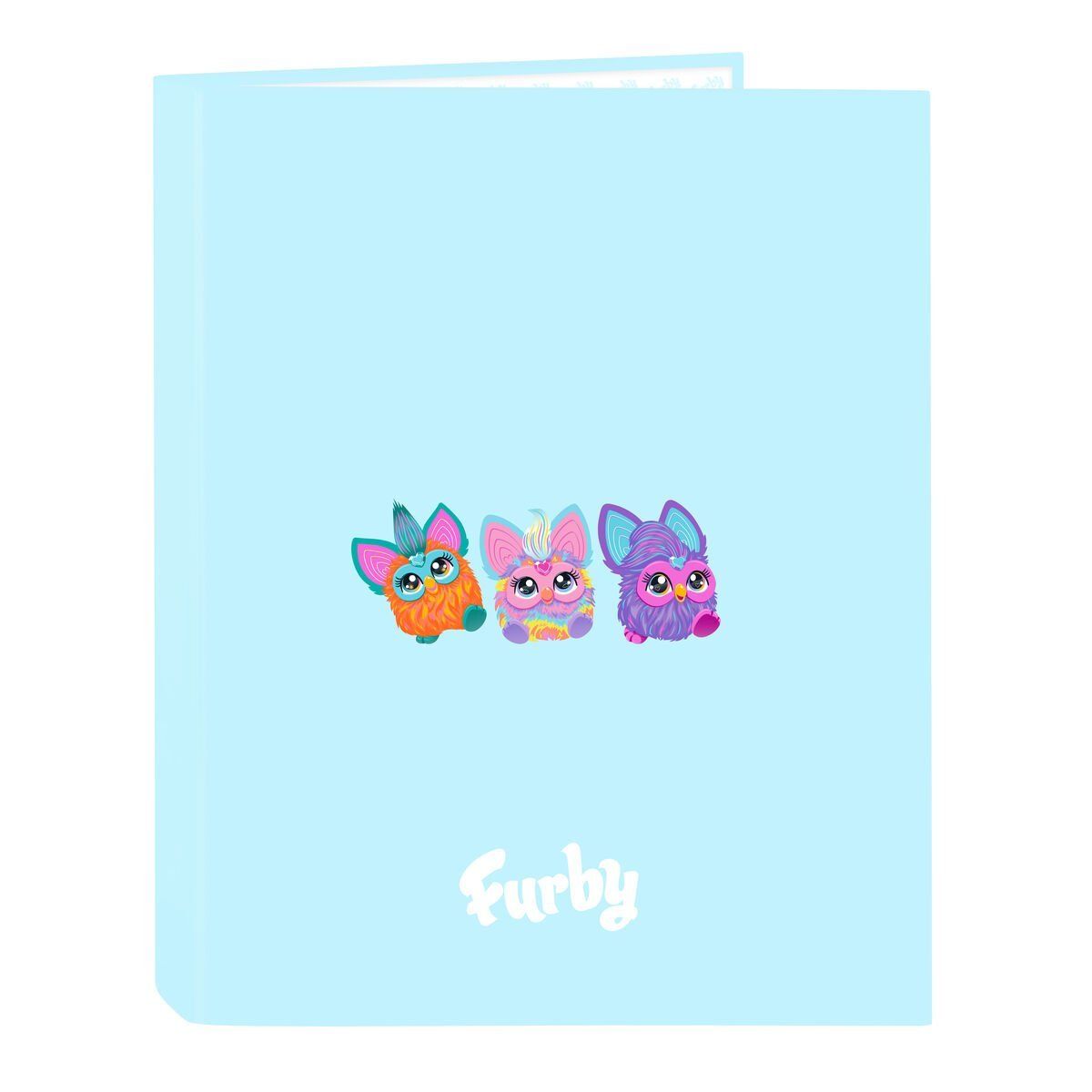 Carpeta de anillas Furby Azul cielo A4 26.5 x 33 x 4 cm
