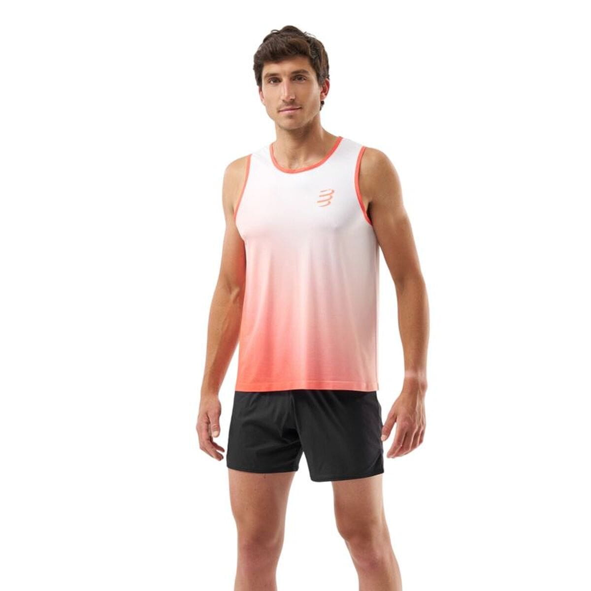 Camiseta para Hombre sin Mangas Compressport Performance Blanco