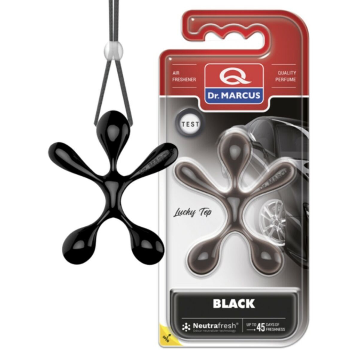 Ambientador para Coche Dr Marcus Lucky Top black Plástico Colgante (12 Unidades)