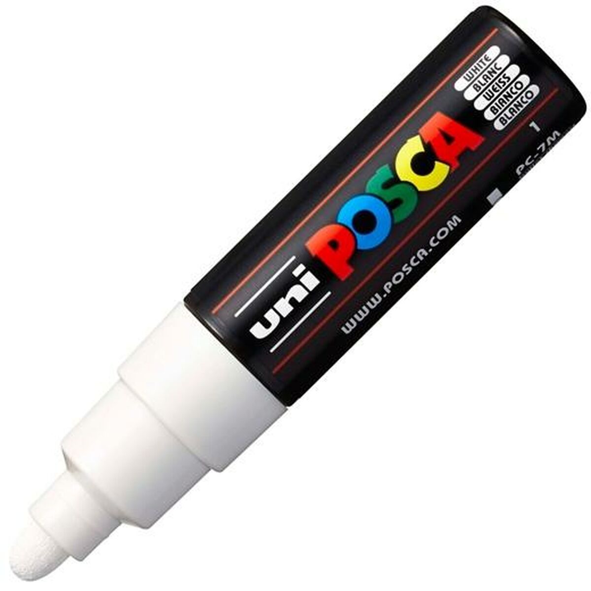 Marcador Uni-Ball PC-7M Blanco Blanco