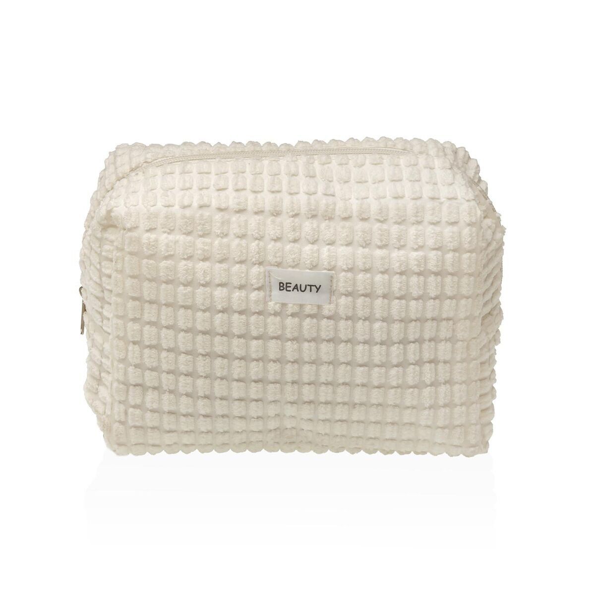 Neceser de Viaje Versa Corduroy Blanco Poliéster 12 x 16 x 24 cm