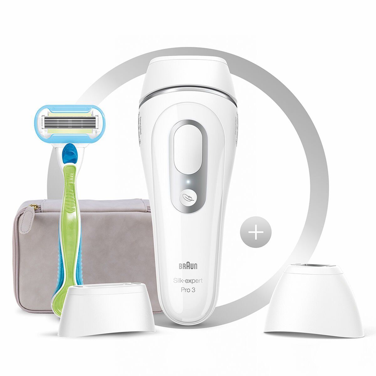 Depiladora Eléctrica de Luz Pulsada Braun Silk expert Pro 3 PL3133