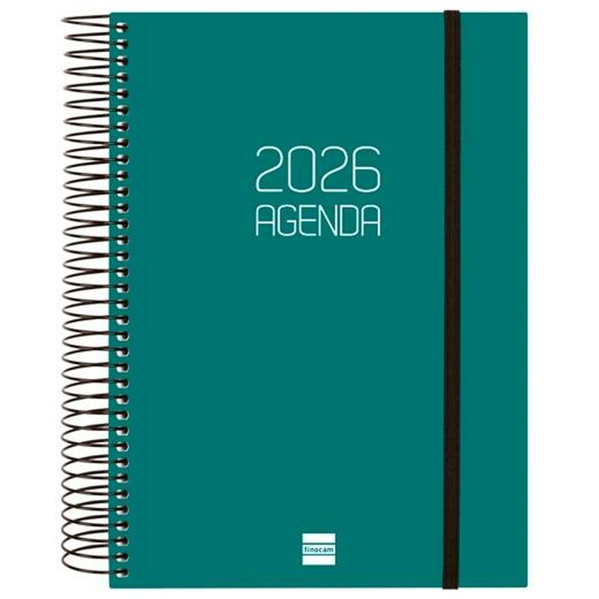 Agenda Finocam OPAQUE Verde A5 15,5 x 21,2 cm 2026