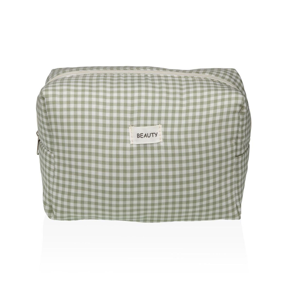 Neceser de Viaje Versa Vichy Verde Poliéster 12 x 16 x 24 cm