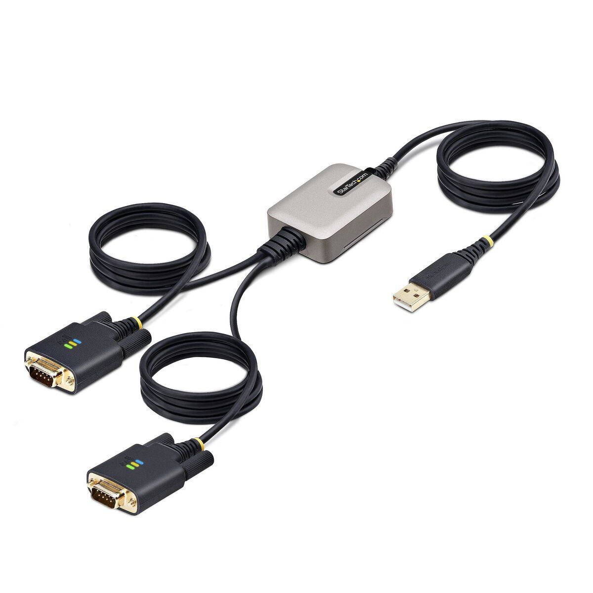 Cable USB Startech 2P6FFC-USB-SERIAL Negro Gris