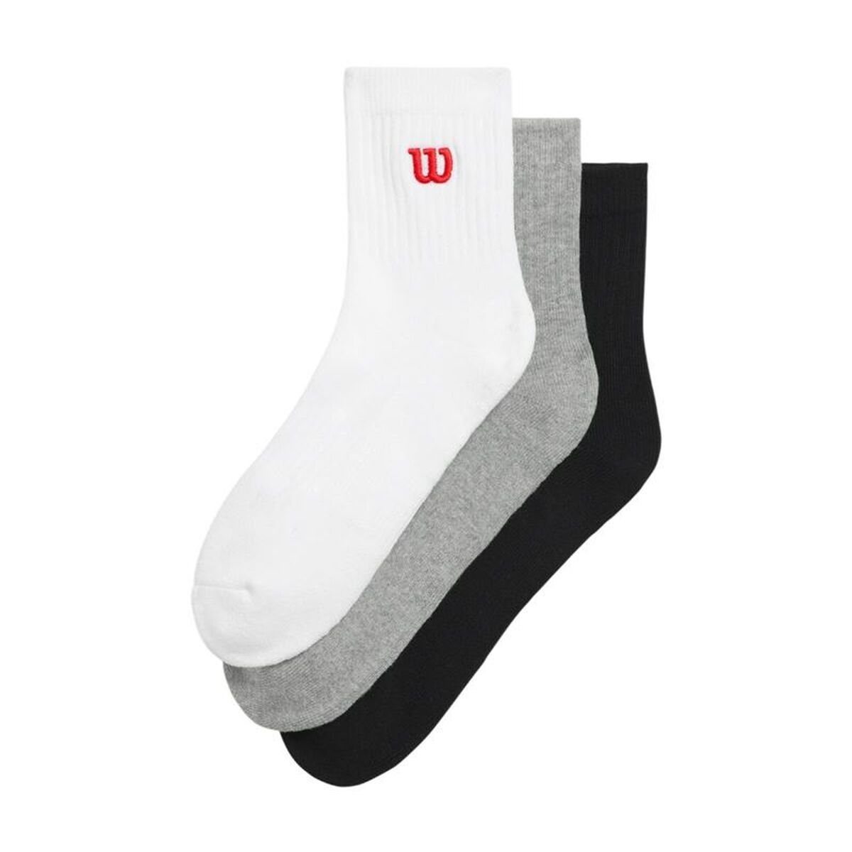 Pack de calcetines Wilson Quarter Top Sock 3 Piezas