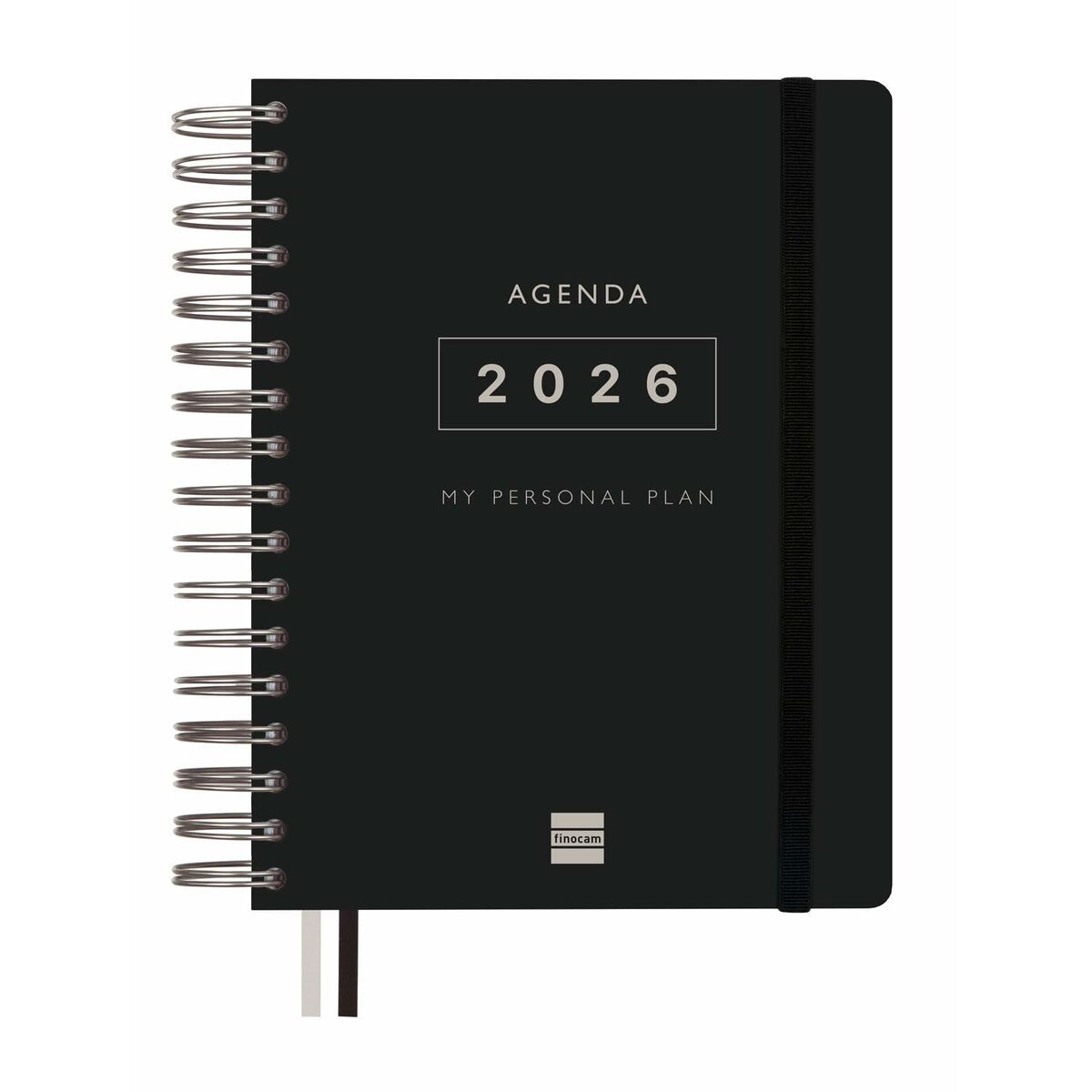 Agenda Finocam Negro Cuarto 15,5 x 21,7 cm