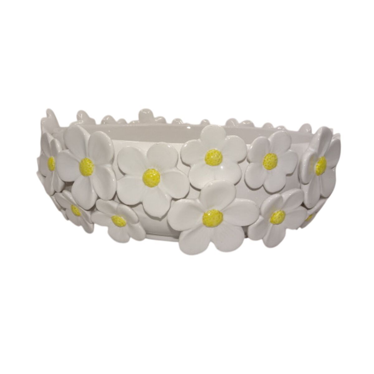 Figura Decorativa Home ESPRIT Amarillo Blanco Shabby Chic