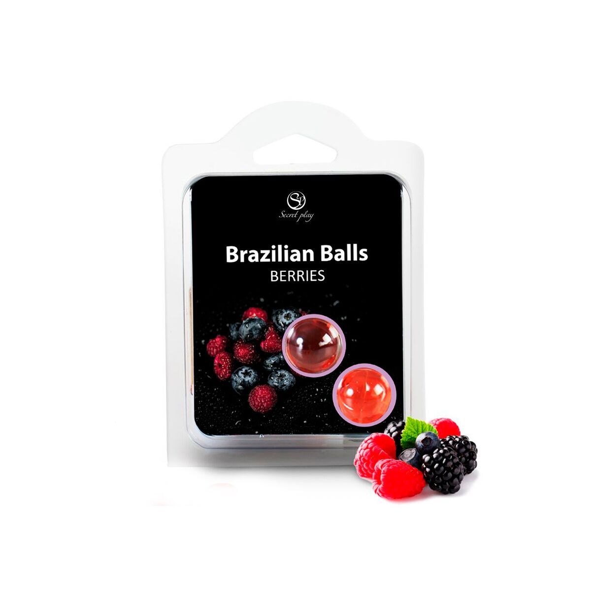 Lubricante Secret Play Frutos rojos 4 ml 2 Piezas