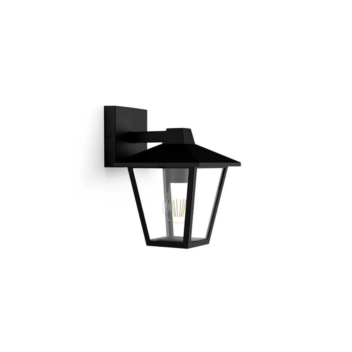 Aplique de Pared Philips kinno Negro 25 W Aluminio E27