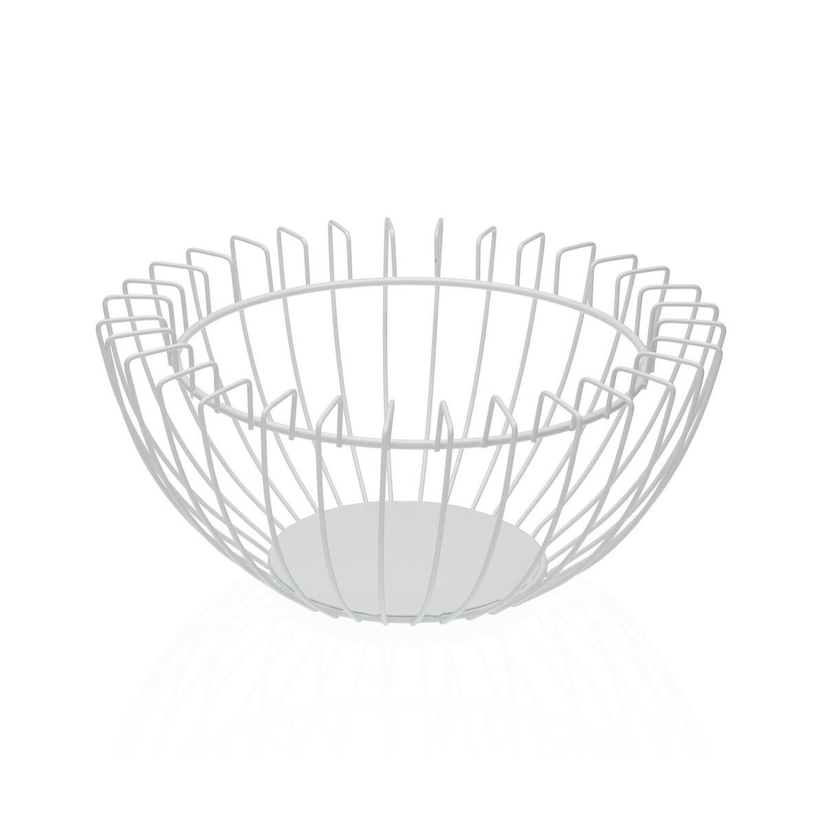 Frutero Versa Blanco Metal Acero 26 x 12 x 26 cm